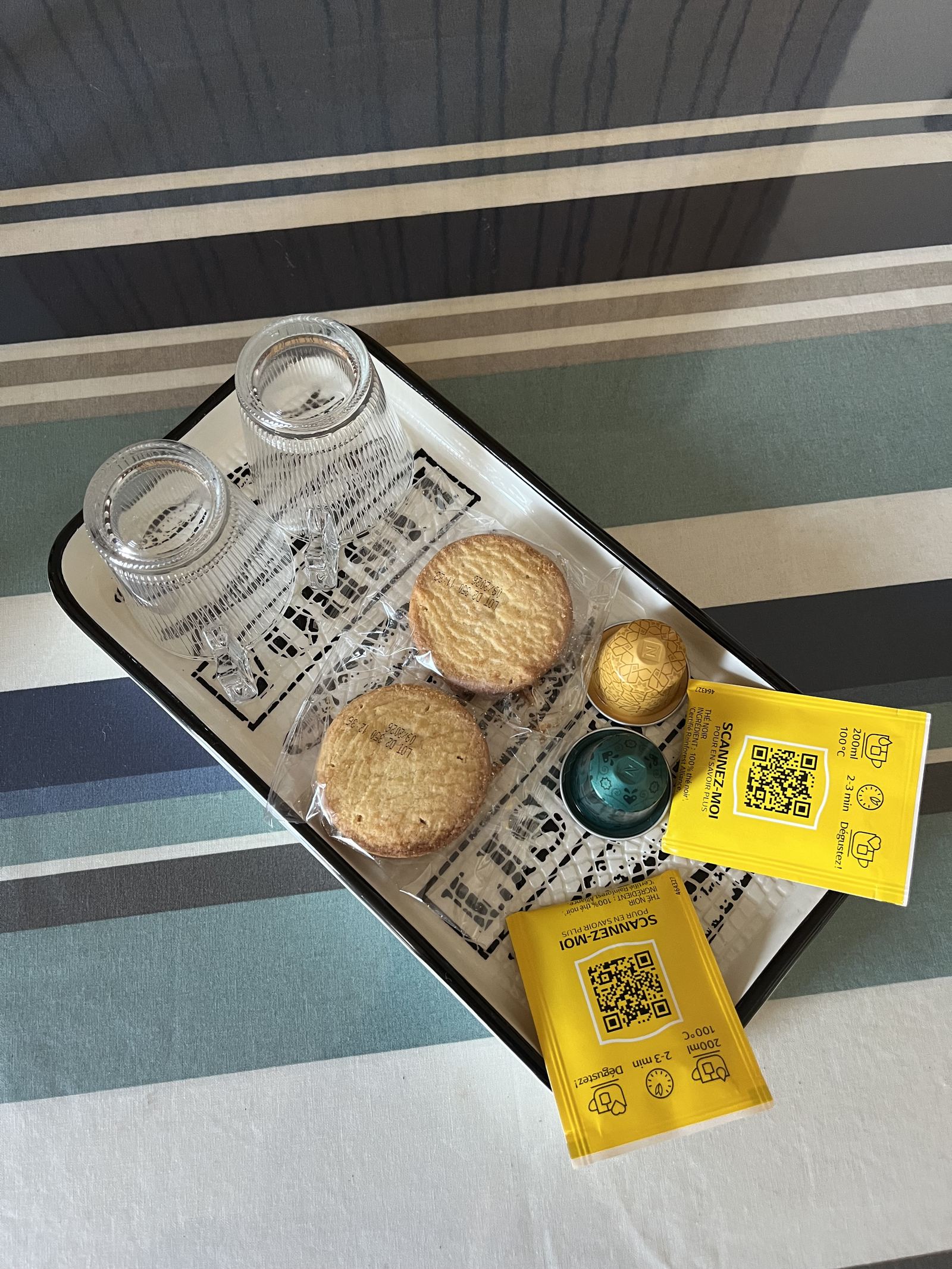 Accueil thé & biscuits